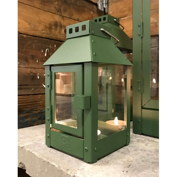 Olivengrøn Micro Lanterne L12,5xB12,5xH25 cm