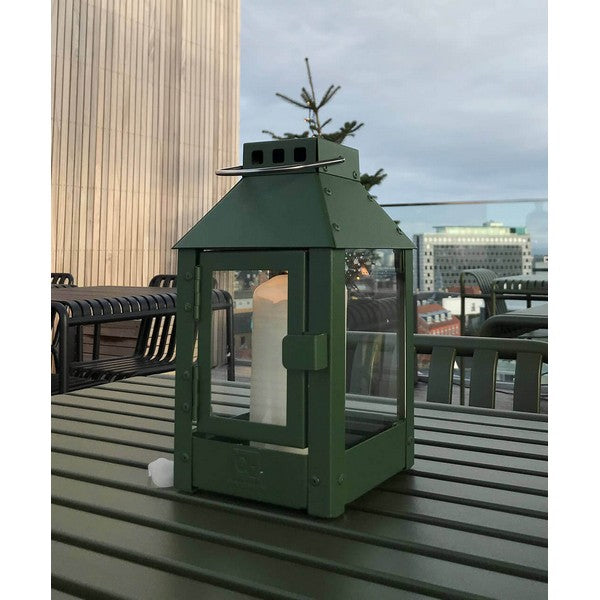 Olivengrøn Micro Lanterne L12,5xB12,5xH25 cm