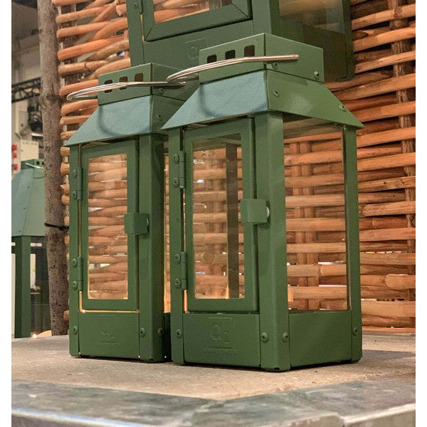 Olivengrøn Micro Small Lanterne L9,5xB9,5xH22 cm