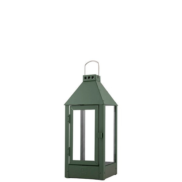 Olivengrøn Midi Lanterne L19xB19xH42,5 cm