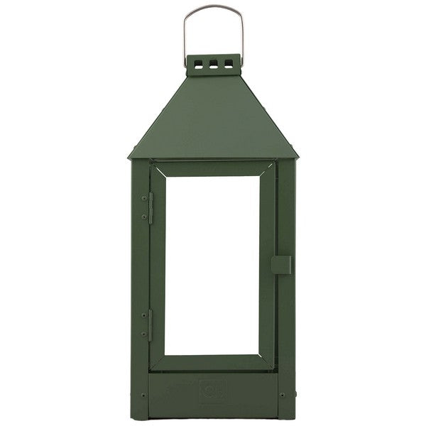 Olivengrøn Midi Lanterne L19xB19xH42,5 cm