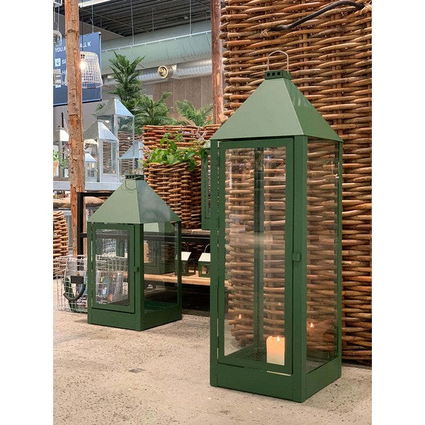 Olivengrøn Mega Hightower Lanterne L32xB32xH100 cm