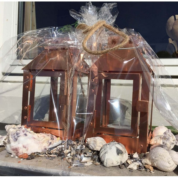 Kobber Micro Lanterne L12,5xB12,5xH25 cm