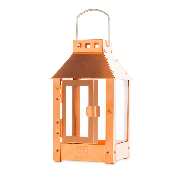 Kobber Micro Lanterne L12,5xB12,5xH25 cm