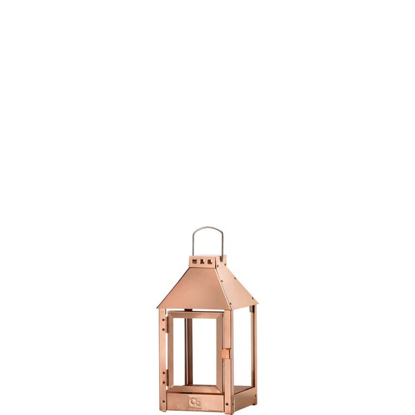 Kobber Mini Lanterne L17xB17xH33,5 cm