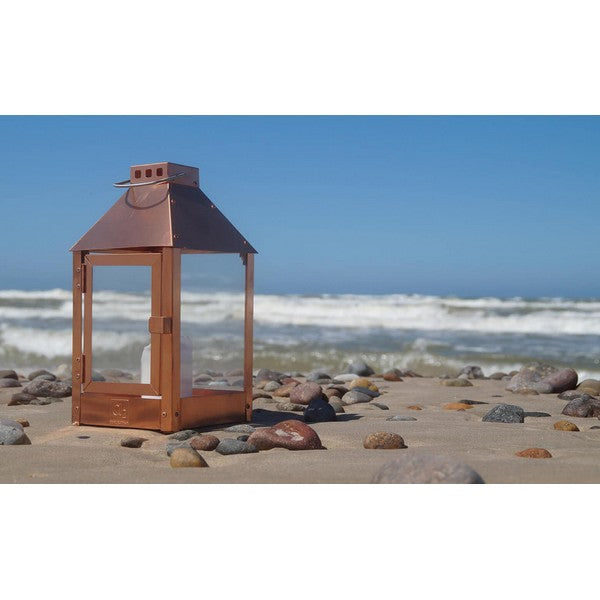 Kobber Mini Lanterne L17xB17xH33,5 cm