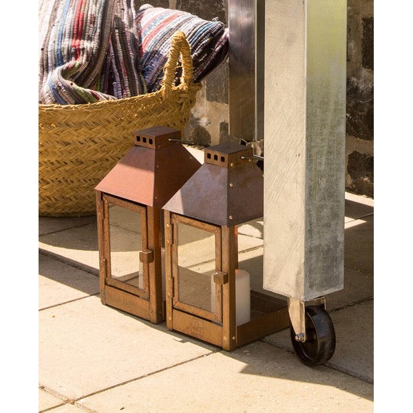 Kobber Mini Lanterne L17xB17xH33,5 cm