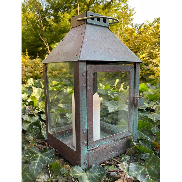 Kobber Mini Lanterne L17xB17xH33,5 cm