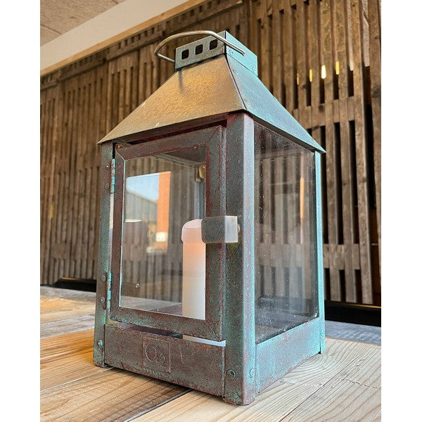 Kobber Mini Lanterne L17xB17xH33,5 cm