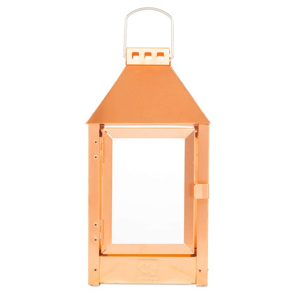 Kobber Mini Lanterne L17xB17xH33,5 cm