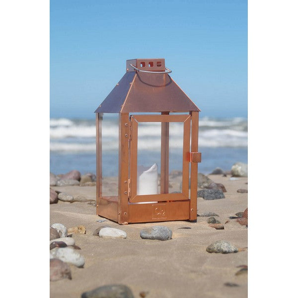 Kobber Mini Lanterne L17xB17xH33,5 cm
