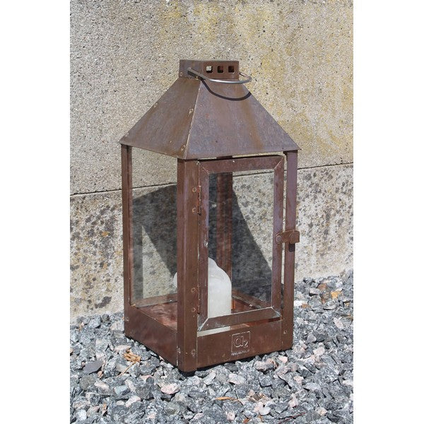 Kobber Midi Lanterne L19xB19xH42,5 cm