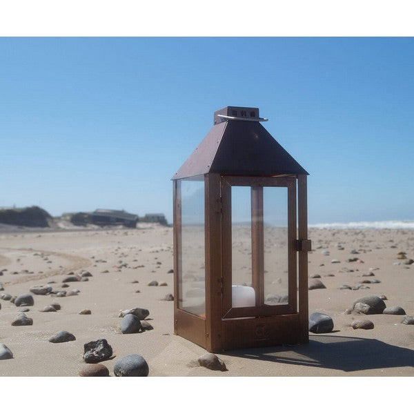 Kobber Midi Lanterne L19xB19xH42,5 cm