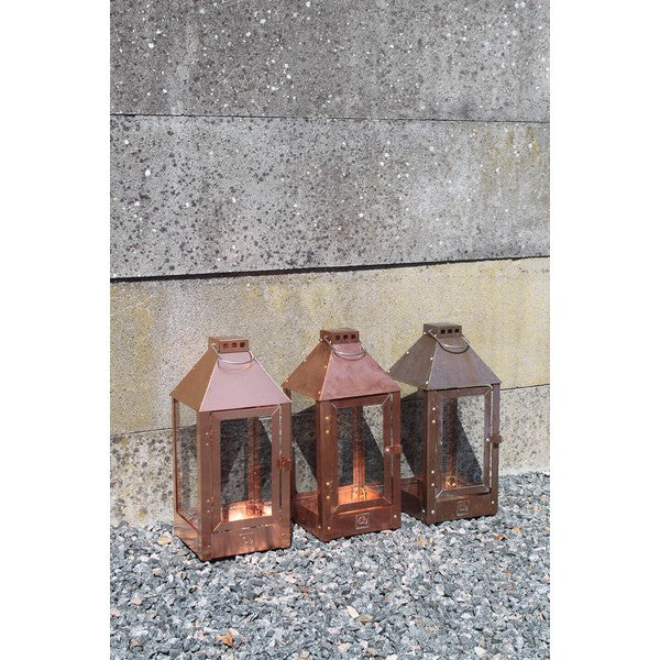 Kobber Midi Lanterne L19xB19xH42,5 cm
