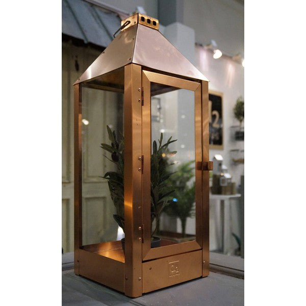 Kobber Maxi Lanterne L22,5xB22,5xH60 cm