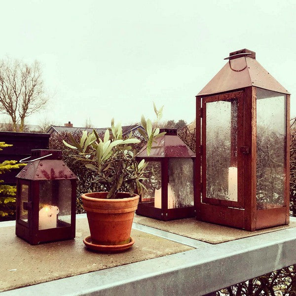 Kobber Maxi Lanterne L22,5xB22,5xH60 cm