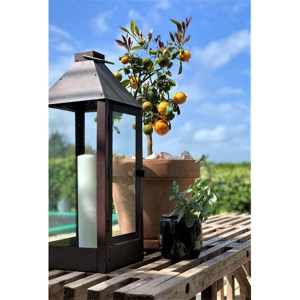 Kobber Maxi Lanterne L22,5xB22,5xH60 cm