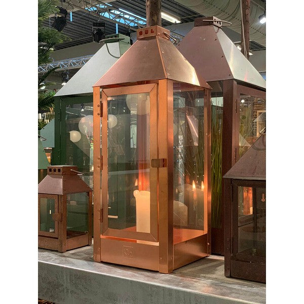 Kobber Maxi Lanterne L22,5xB22,5xH60 cm