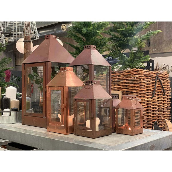 Kobber Mega Lanterne L32xB32xH70 cm