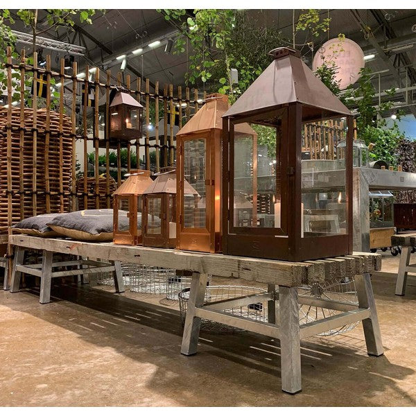 Kobber Mega Lanterne L32xB32xH70 cm