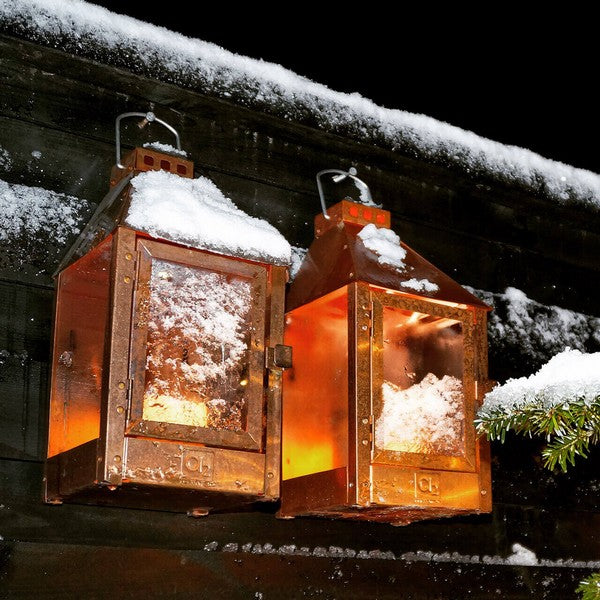 Kobber Mini Væglanterne L17xB17xH36,5 cm