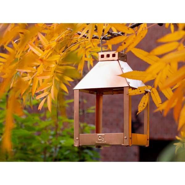 Kobber Mini Quadro Birdy Eat Foderbræt L17xB17xH27 cm