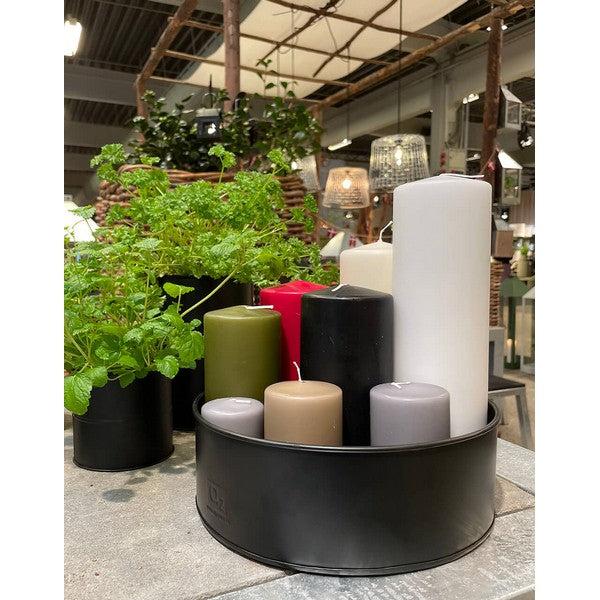 Sort Rund Plantebakke (sæt m/2 stk/2 str) Ø25-35xH9-10 cm