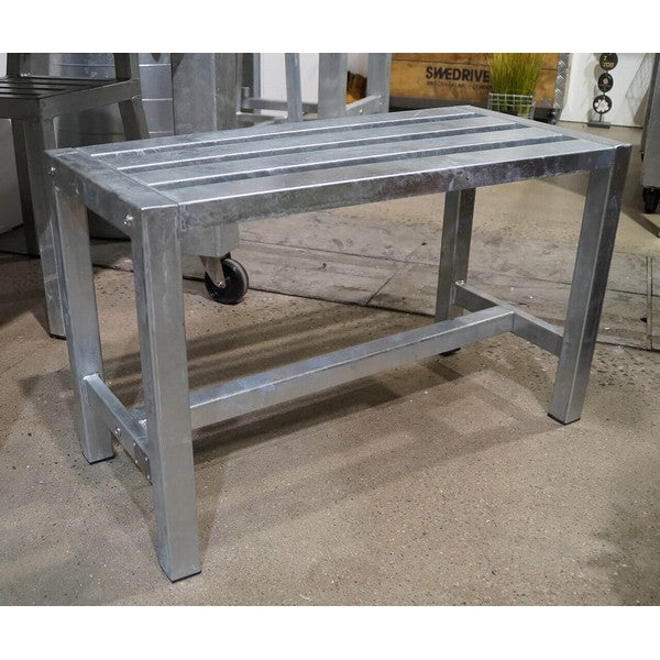 Galvaniseret Havebænk 1 Sektion (Ben: 4 x 4 cm) L75xD35xH46 cm