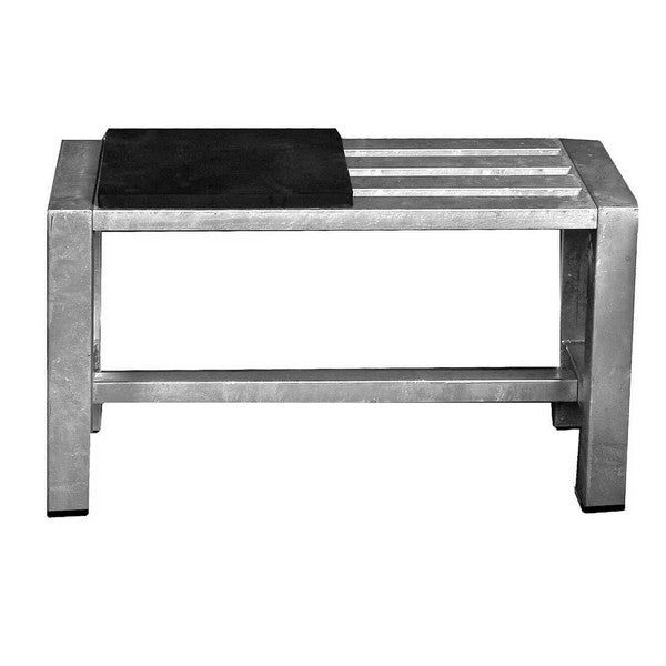 Galvaniseret Havebænk 1 Sektion (Ben: 6 x 6 cm) L79xD35xH46 cm