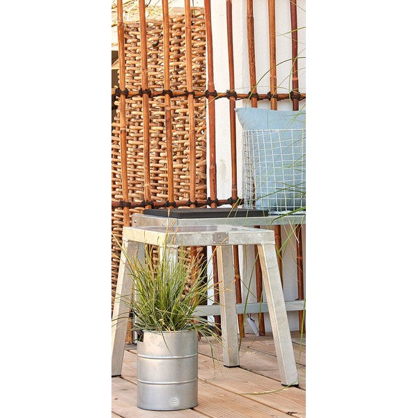 Galvaniseret Havebænk 1 Sektion (Ben: 6 x 6 cm) L79xD35xH46 cm