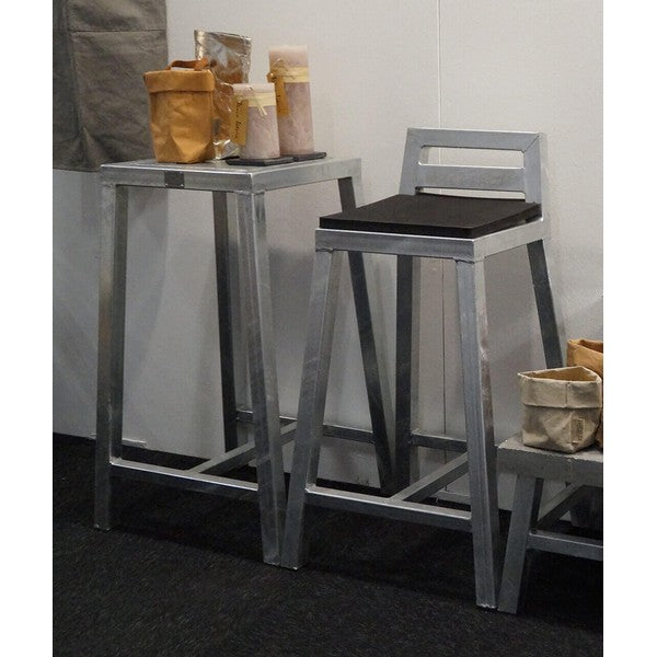 Galvaniseret Square Cafebord L50xB50xH80 cm