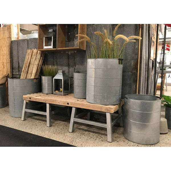 Tralle Bænk (m 2 x galv opsats) L220xB48xH33 cm