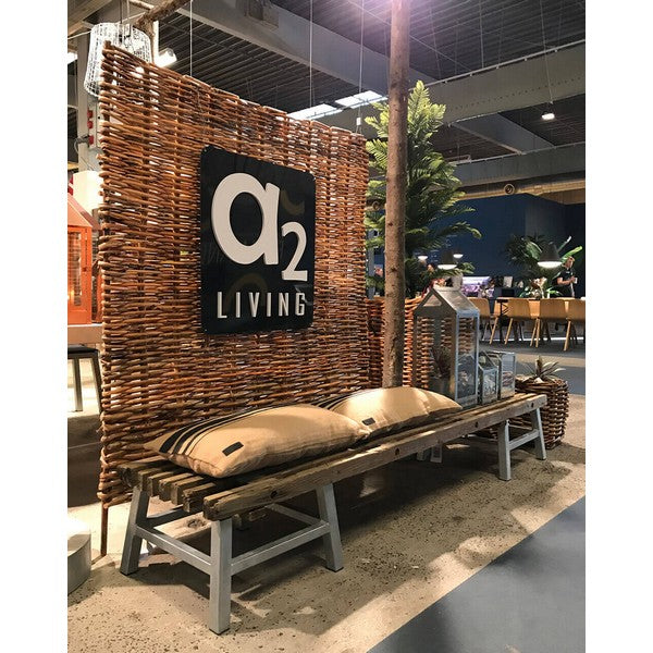 Tralle Bænk (m 2 x galv opsats) L220xB48xH33 cm