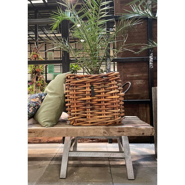 Tralle Bænk (m 2 x galv opsats) L220xB48xH33 cm