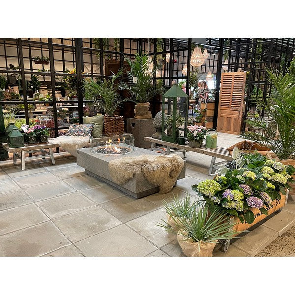 Tralle Bænk (m 2 x galv opsats) L220xB48xH33 cm