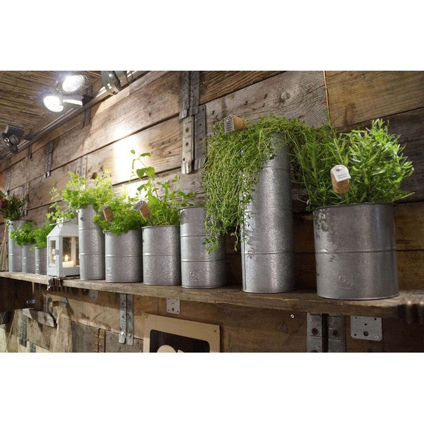 Galv Vase (sæt m/2 stk/2 str) Ø12-14xH20 cm