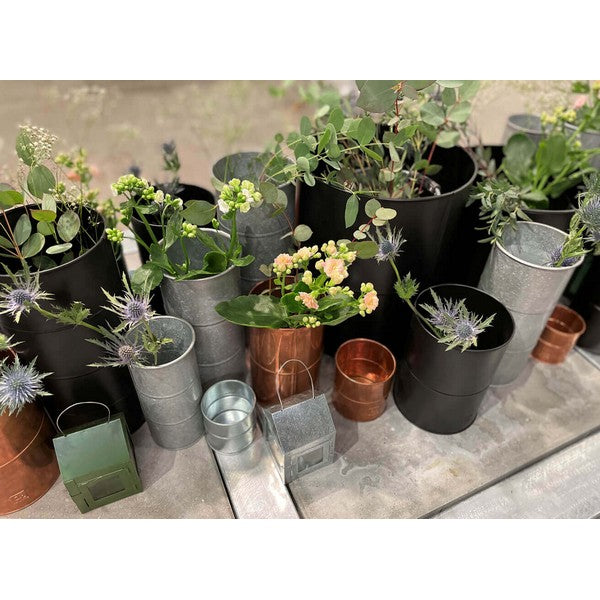 Sort Vase (sæt m/2 stk/2 str) Ø12-14xH20 cm