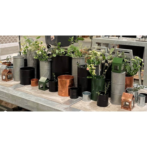Sort Vase (sæt m/3 stk/3 str) Ø12-14xH20 cm