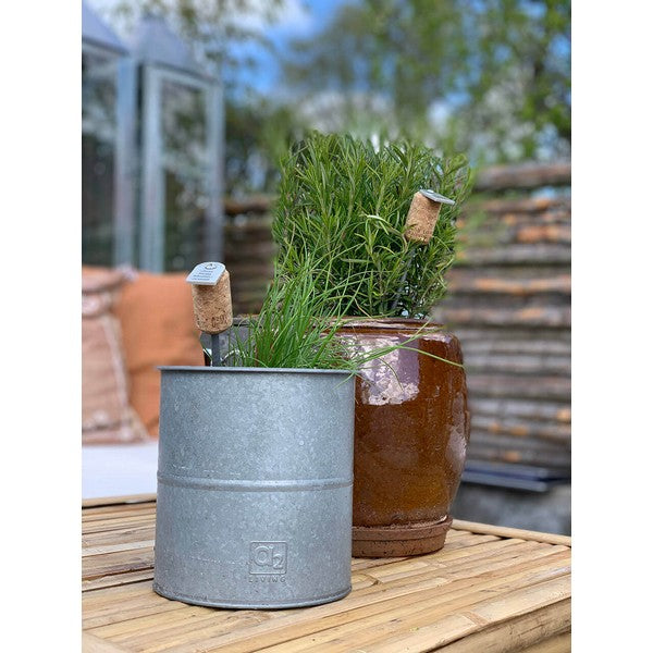 Galv Urtepotte (sæt m/3 stk/3 str) Ø8-12xH8-12 cm