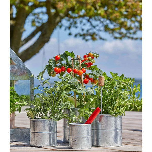 Galv Urtepotte (sæt m/3 stk/3 str) Ø8-12xH8-12 cm