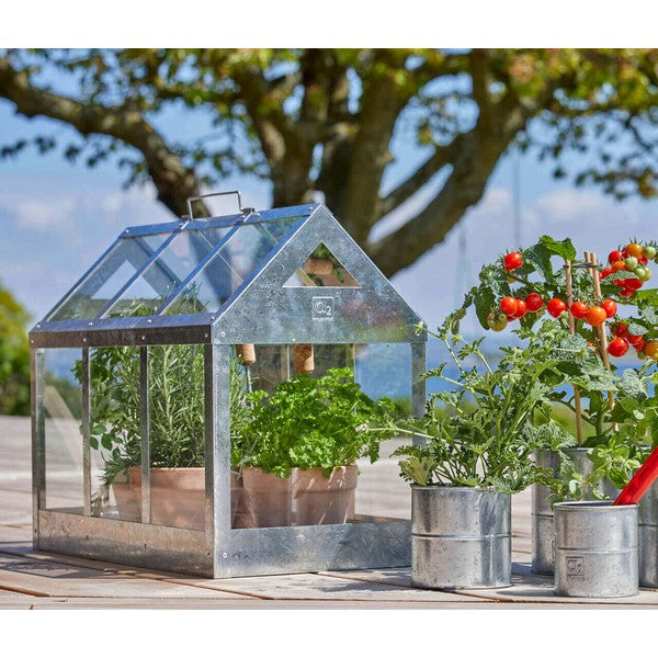 Galv Urtepotte (sæt m/3 stk/3 str) Ø8-12xH8-12 cm