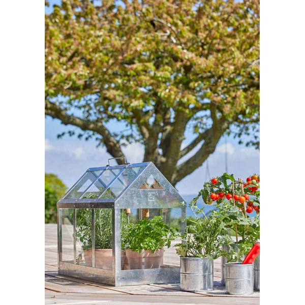 Galv Urtepotte (sæt m/3 stk/3 str) Ø8-12xH8-12 cm