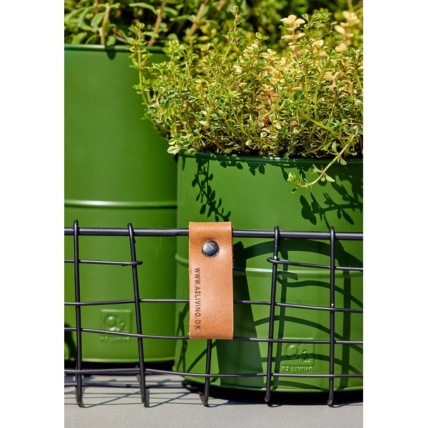 Olivengrøn Urtepotte (sæt m/3 stk/3 str) Ø8-12xH8-12 cm