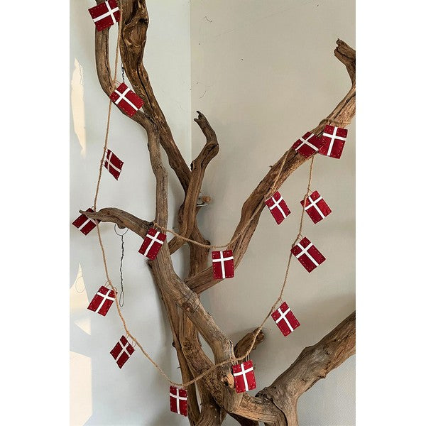 Mini Flag Wire Danmark (8 flag) L14,5xB11xH300 cm