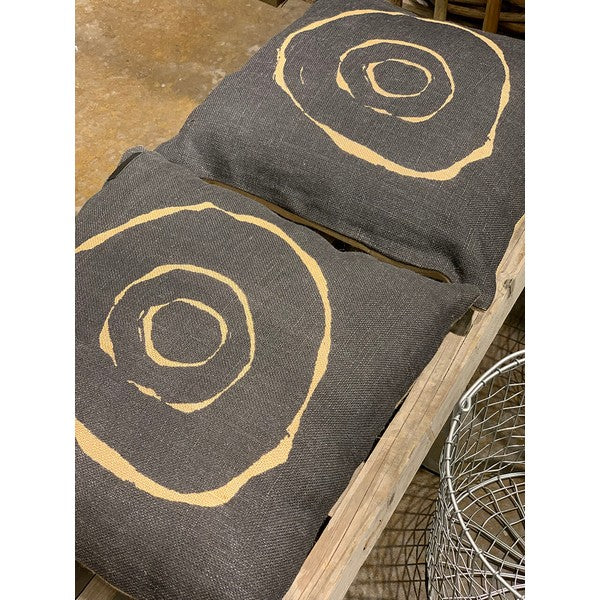 Jute Pude - Circle L50xB50xD15 cm