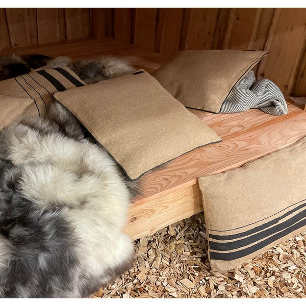 Jute Pude - Edge L50xB50xD15 cm