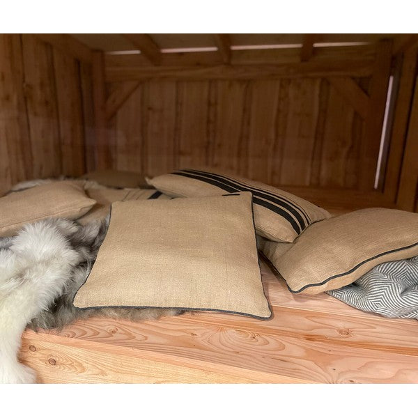 Jute Pude - Edge L50xB50xD15 cm