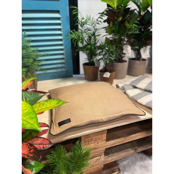 Jute Pude - Edge L50xB50xD15 cm