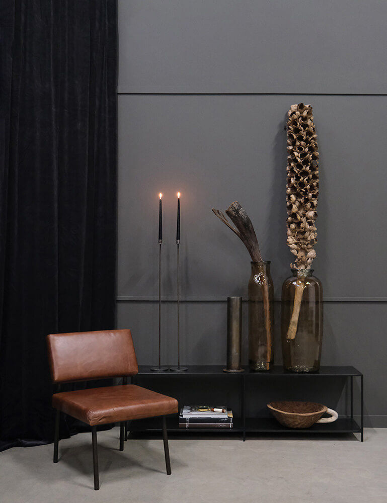 Trademark Living Lawrence gulvvase -røgfarvet