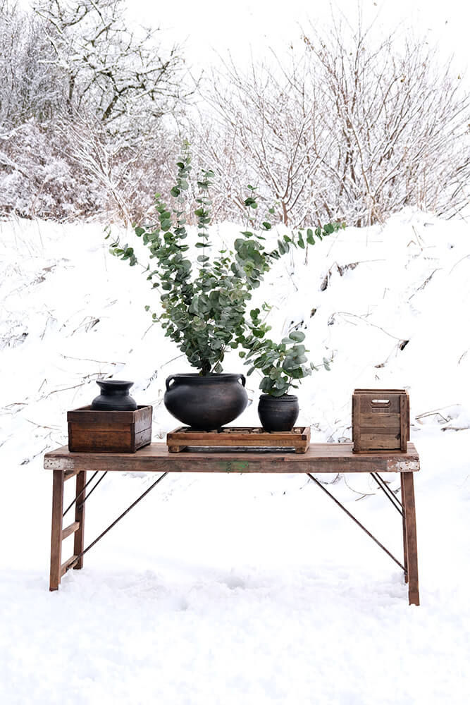 Trademark Living Botanic lerkrukke med håndtag - L